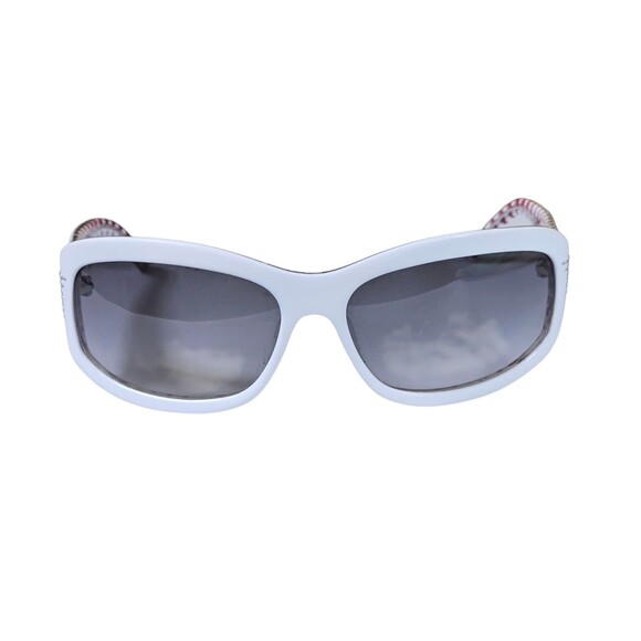 EMPORIO ARMANI RIMMED WHITE WRAP SUNGLASSES EA 9243/S CVBLF 61-16 115 - Picture 1 of 14
